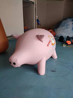 Modèle de cochon rose gonflable BOYI |   Ballon gonflable en forme de cochon suspendu, nouveauté pour la décoration de fêtes et festivals