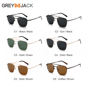 Nouvelles lunettes de soleil polarisées pour hommes, monture en métal noire, verres TAC UV400, type 3, protection solaire 100% UV - Product Image 4