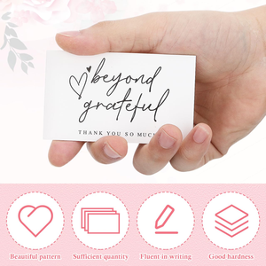 Tarjetas de Felicitación Pequeñas con Logotipo Personalizado Beyond Grateful (Papel de Arte) para Pequeñas Empresas, Bodas, Graduaciones, Acción de Gracias - Product Image 6