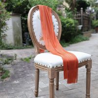 Voile transparent uni pour drapage d'arche de mariage, panneau de rideau de fond, décoration de scène extérieure pour fêtes, vente en gros