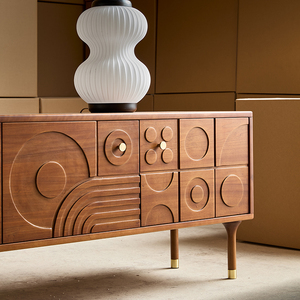 Factory Price Solid Wood Traditional TV Cabinet With Teak <b>Storage</b> <b>Chest</b> for Living Room & Hotel Use HY301 Living Room <b>Storage</b> Ca - Product Image 6