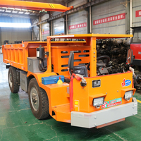 Véhicule Minier Souterrain 4x4 Hydraulique à Pneus en Caoutchouc, Camion Benne Diesel Sans Voie pour Tunnel Minier