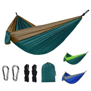 Hamac Parachute Double et Simple pour Randonnée en Plein Air, Léger, Portable, en Nylon Ripstop - Product Image 1