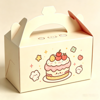 Boîtes à gâteaux personnalisées avec logo imprimé et poignée, emballage de boulangerie en carton alimentaire pour anniversaire, mariage et desserts, OEM accepté