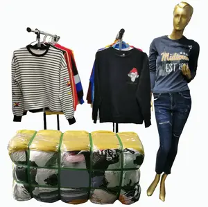 Seocnd Hand Winter Clothes For Women Sweat Shirt Ladies Hoodies Thrift Branded Korean Bales Used Clothing Winter Used Clothes