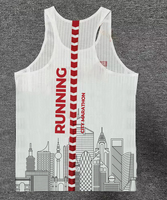 Camiseta Deportiva Personalizada de Secado Rápido para Club de Maratón, Camiseta Deportiva Transpirable de Malla sin Costuras para Gimnasio, Chaleco para Hombre