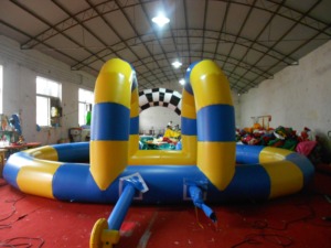 Alliance Nouvellement conçu Extérieur Hermétique Gonflable Enfants Jouet Voitures Piste De Course Terrain Gonflable Go Kart Piste De Course Pour Voiture Pare-chocs - Product Image 4