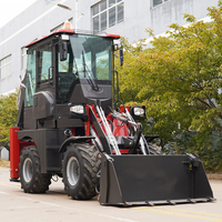 Anpassbarer Diesel-Baggerlader mit Globaler Schnellkupplung an Beiden Enden Kompakter Traktor mit Lader und Bagger