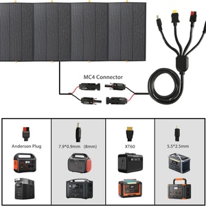 ชุดแผงโซลาร์เซลล์แบบพับได้ PERC ครึ่งเซลล์ 50W 500W สำหรับสถานีไฟฟ้ากลางแจ้ง 12V 18V - Product Image 4