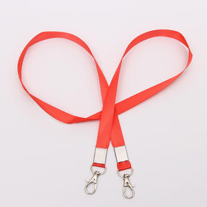 Lanière en polyester de 1,5 cm avec double crochet métallique pour cartes d'identité, badges, expositions, logo/nom de marque personnalisable - Product Image 5