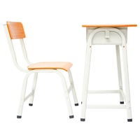 Mobilier scolaire Chaise de bureau en bois pour étudiant Table et chaise d'étude bon marché Ensemble unique bureau et chaise pour l'école primaire
