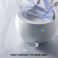 Nouveau design rond en forme d'oeuf en céramique coloré Wc Water Closet Washing automatique Intelligent Toilette intelligente pour salle de bain