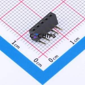 XDM200-1-05-W-4.3-G0 Pin Socket Bent Lead Through Hole,P=2mm Connector 1x5P 2mm Square Hole Right Angle Insert - Product Image 1