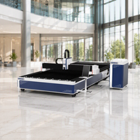 Mesin Pemotong Laser Serat Logam Presisi Tinggi 1500W 3000W Pendingin Air CNC Kontrol Cypcut AI