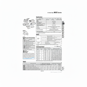SMC Pneumatics Air Slide <b>Table</b> MXS16-50AS - Product Image 1
