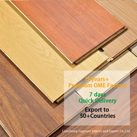 Plancher stratifié industriel de haute qualité, couleurs d'exportation, 8 mm, 12 mm, HDF, imperméable, parquet en bois, AC3, AC5, haute brillance