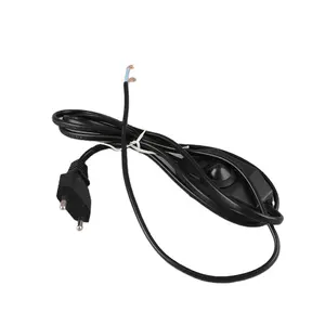 1.2m black ENEC Kema-Keur 2.5A/250V power cord with inline dimmer switch