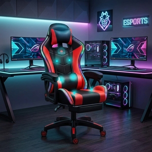 <span class=keywords><strong>Sedia</strong></span> <span class=keywords><strong>da</strong></span> <span class=keywords><strong>Gaming</strong></span> ALINUNU con Logo Personalizzato, RGB, <span class=keywords><strong>Ergonomica</strong></span>, con Massaggio e Cuscino Lombare - Product Image 1