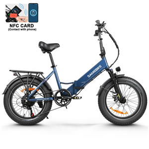 Bicicleta plegable eléctrica con marco de aleación de aluminio de 20 pulgadas, stock de fábrica, batería de 48V 13Ah, Motor de 750W, Ebike Fat Tire 2024 - Product Image 2