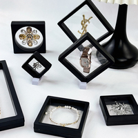 Boîtes d'emballage pour bijoux en film PE mince de forme carrée avec couleur et taille personnalisées, marque USM, boîte de rangement en plastique pour bagues