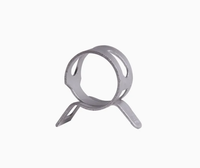 Collier de serrage polyvalent en acier 65Mn zingué noir à ressort, en promotion