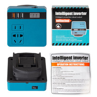 Outils électriques 18V, batterie lithium rechargeable, convertisseur 21V en AC220V/DC5V/12V, fonctionnement portable en extérieur, convertisseur DC-AV