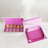 Boîte à gouttes pour les yeux rose personnalisée Kexin, boîte d'emballage en papier rigide de qualité supérieure avec fermeture magnétique pour flacon de sérum cosmétique, boîte cadeau