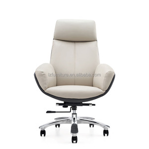 Chaise de bureau exécutive ergonomique au design moderne avec cadre en aluminium, siège pivotant réglable en hauteur, fonctionnalités personnalisables - Product Image 2
