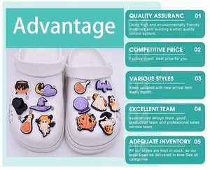 XB Venta al por mayor de accesorios de hebilla de goma suave de PVC con diseño de dibujos animados, envío mixto aleatorio económico, set de dijes para zuecos y zapatos a granel para decoración de calzado - Product Image 4