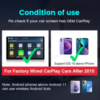 Adaptador Inalámbrico CarlinKit 4.0 CP2A para Android Auto y Apple CarPlay, Dongle de Conexión Automática para Q5 A7 A8 Q7 A5/S5