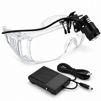 Lampe UV pour le durcissement des cils 5W, lampe UV à clipser avec pédale, spot lumineux réglable, mains libres pour la colle d'extension de cils