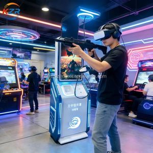 เครื่องเล่นเกมยิงปืน VR แบบใช้ร่วมกัน เครื่องเล่นวิดีโอเกมเสมือนจริงขนาดใหญ่ บริการตนเอง - Product Image 4