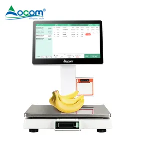 Ocom מתכת abs דיור מוסתר i/o ממשק מדגם כל אחד pos מכשיר הדפסה pos pos פלטפורמה דיגיטלית שקילה sca חכם