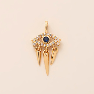 Lujos Celestiales |   Dijes de Latón Chapado en Oro de 18K con Circonitas Microincrustadas |   Colgantes Estelares para la Creación de Joyería DIY - Product Image 5