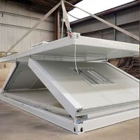 Cabine en acier préfabriquée à 2 ou 3 chambres, 20 pieds, 40 pieds, portable, modulaire, mobile, extensible, pliable, conteneur de jardin, bureau, maison