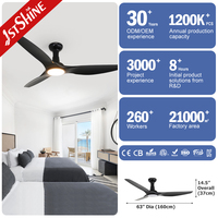 Ventilateur de plafond silencieux 1stshine à montage encastré, design moderne professionnel, avec lumière LED, excellent vendeur, directement de l'usine, pour la décoration intérieure