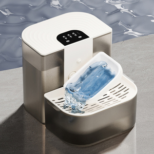 Fontaine à eau intelligente pour animaux de compagnie avec pompe silencieuse et distributeur d'eau intelligent rechargeable avec séparation propre/saleté - Product Image 1
