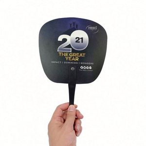 Wholesale Customized PP Plastic <b>Hand</b> <b>Fan</b> with Promotional Logo Printing Novelty Gifts - Product Image 6