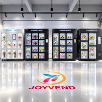 JOYVEND Distributeur Automatique Intelligent de Fleurs Réfrigéré avec Écran Tactile 4G et Contrôle à Distance pour Fleuristes, Hôtels, Supermarchés et Vending
