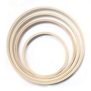 Wholesale Bamboo Embroidery Wreath Fan Bamboo Stretch <b>Crafts</b> DIY Handmade Bamboo <b>Ring</b> - Product Image 1