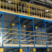Système de rayonnage à plusieurs étages pour entrepôt, plateforme de stockage en acier