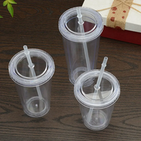 Gobelet isotherme réutilisable en acier inoxydable écologique transparent, bouteille d'eau double paroi, tasse à café, lait, smoothie DIY, fabriqué en Chine continentale
