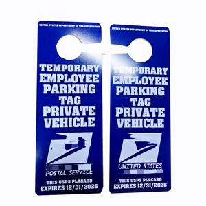 Diseño personalizado Tamaño personalizado Etiqueta de estacionamiento Oficina de correos de Texas Plástico PVC Permiso de discapacidad - Product Image 6