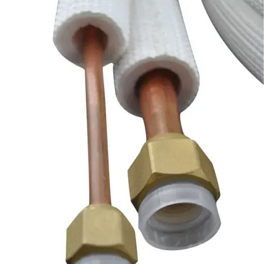 Tubo de aire acondicionado de cobre o aluminio, accesorio aislado para aire acondicionado de tipo dividido