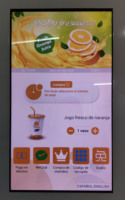 Distributeur automatique de jus d'orange naturel, stockage réfrigéré, jus d'orange frais, paiement par carte ou en espèces