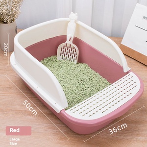 Halbgeschlossenes, geruchsblockierendes Design, geräumige Größe für erhöhten Komfort, universeller Stil, geeignet für verschiedene Rassen, Katzentoilette - Product Image 1