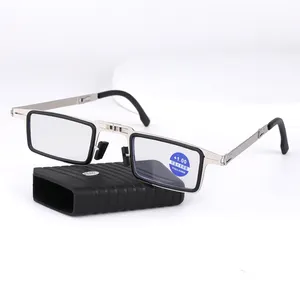 2024 Nieuwe Anti-Blauwe Leesbril Hd Ultralichte Lezing Opvouwbare Handige Leesbril Voor Mannen En Vrouwen