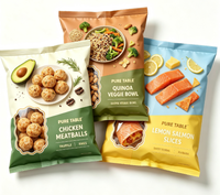 Sachet à trois soudures latérales et à soudure dorsale, personnalisable, écologique, de qualité alimentaire, thermoscellable, avec options de taille et de matériaux variés pour la personnalisation
