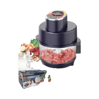 Hoffmans HM-8886 4 en 1 : Éplucheur d'ail, Pétrin, Fouet à œufs, Hachoir à viande électrique 3L – Appareil de cuisine
