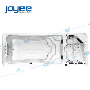 JOYEE <span class=keywords><strong>Spa</strong></span> <span class=keywords><strong>de</strong></span> nage à contre-courant autoportant à deux zones pour 6 à 8 personnes, avec massage par jets d'eau, piscine <span class=keywords><strong>de</strong></span> nage à contre-courant, <span class=keywords><strong>spa</strong></span> extérieur - Product Image 5